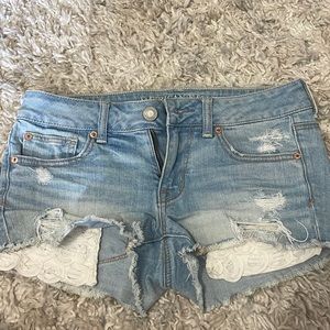 American eagle shortie shorts